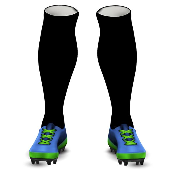 Reigate FC Playing Socks Black Thumbnail