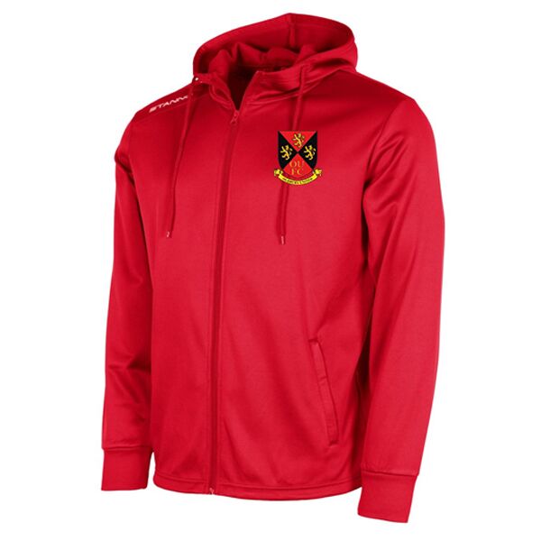Oldbury United Field Full Zip Hoody Red Thumbnail