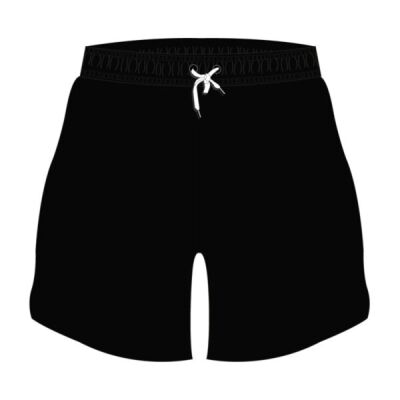 Plain Black Football Short Thumbnail