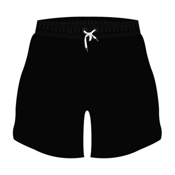 Plain Black Football Short Thumbnail