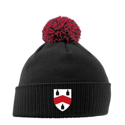 Old Wulfrunians JFC Bobble Beanie Hat Black Thumbnail