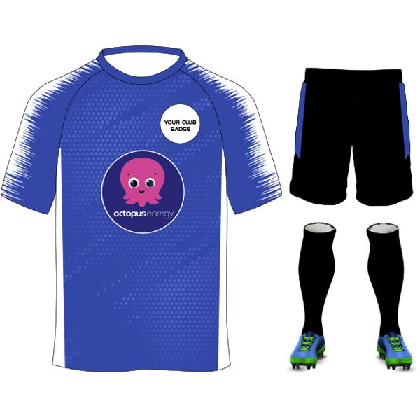 Octopus Energy Plain Design Royal/White Adults Bundle Thumbnail