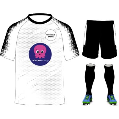 Octopus Energy Plain Design White/Black Adults Bundle Thumbnail