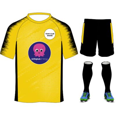 Octopus Energy Plain Design Yellow/Black Adults Bundle Thumbnail