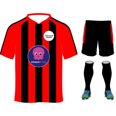 Octopus Energy Striped Design Red/Black Adults Bundle Thumbnail