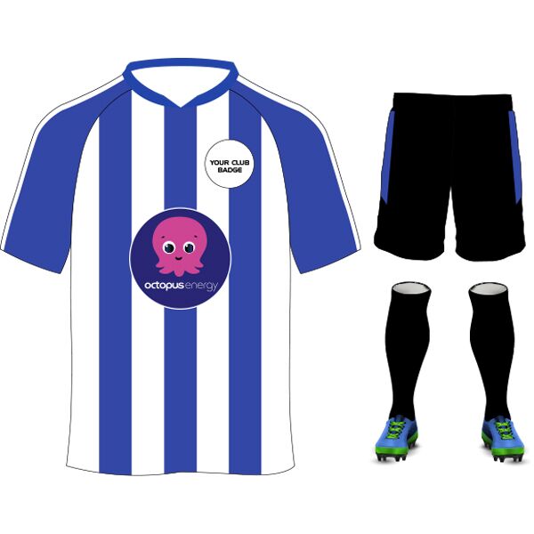 Octopus Energy Striped Design Royal/White Junior Bundle Thumbnail