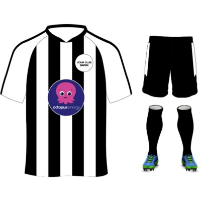 Octopus Energy Striped Design White/Black Junior Bundle Thumbnail