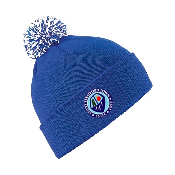 Stony Stratford Town Football Club Bobble Hat Royal  Thumbnail