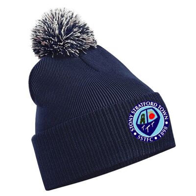 Stony Stratford Town Football Club Bobble Hat Navy Thumbnail