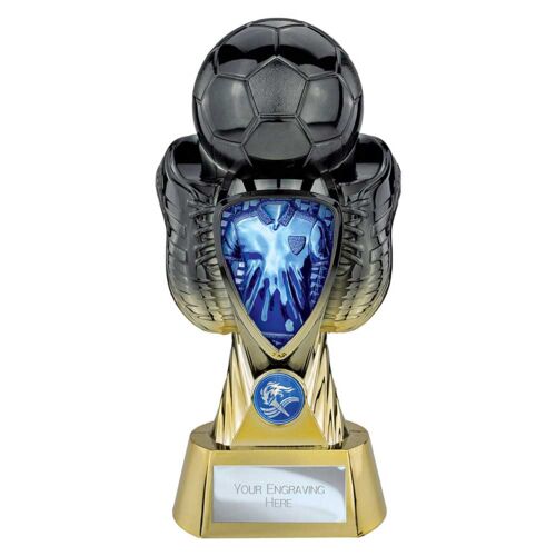 Tournament Heavyweight Blue Gold Shirt Football Trophy Thumbnail