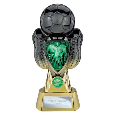 Tournament Heavyweight Green Gold Shirt Football Trophy Thumbnail