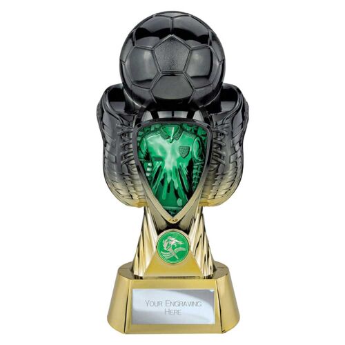 Tournament Heavyweight Green Gold Shirt Football Trophy Thumbnail