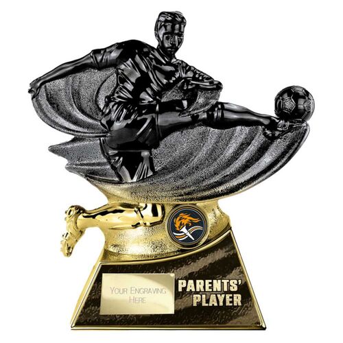 Power Strike Special Football Black Gold Parents Player Trophy Thumbnail