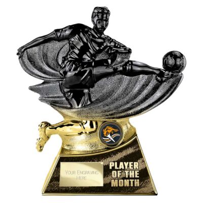 Power Strike Special Football Black Gold Player of the Month Trophy Thumbnail