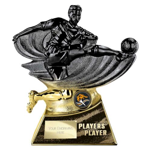 Power Strike Special Football Black Gold Players Player Trophy Thumbnail
