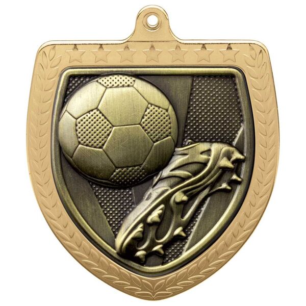 Cobra Football Boot & Ball Shield Medal Shield Medal Thumbnail