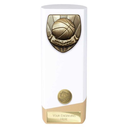 Prime Cobra White Gold Basketball Award Thumbnail