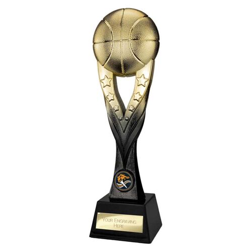 Extreme Basketball Gold & Carbon Black Trophy Thumbnail