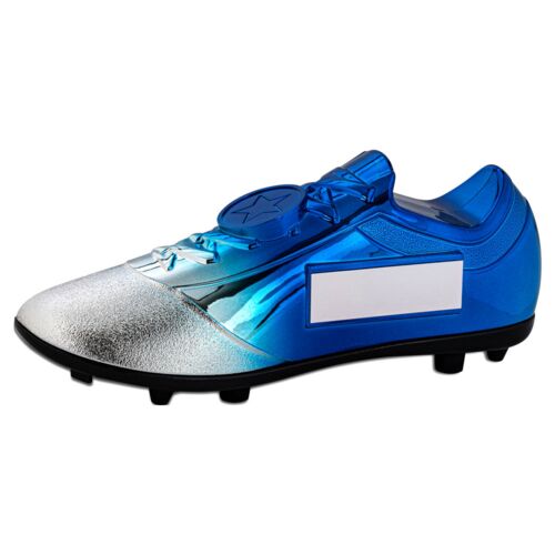 Heavyweight Silver Blue Football Boot Trophy Thumbnail