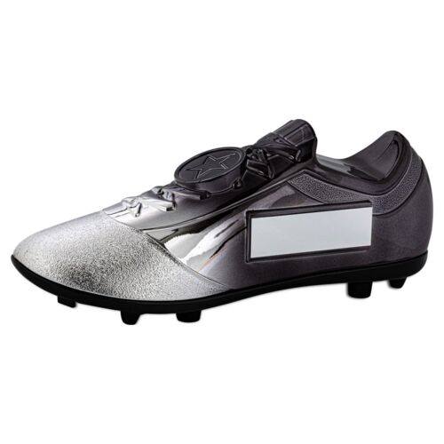 Heavyweight Silver Black Football Boot Trophy Thumbnail