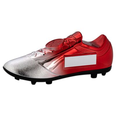 Heavyweight Silver Red Football Boot Trophy Thumbnail