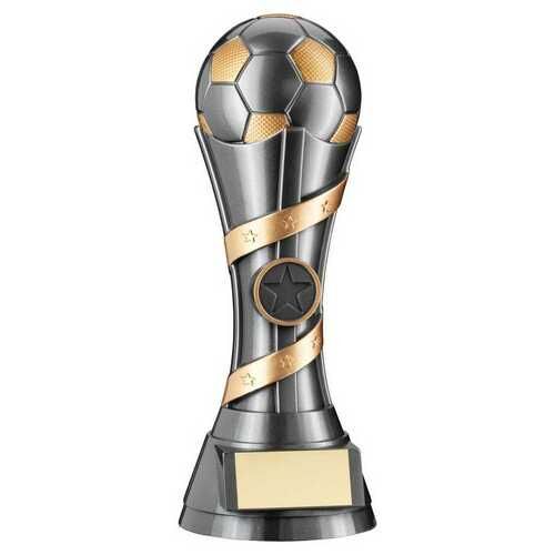 Heavyweight Gun Metal Gold Football Award Thumbnail