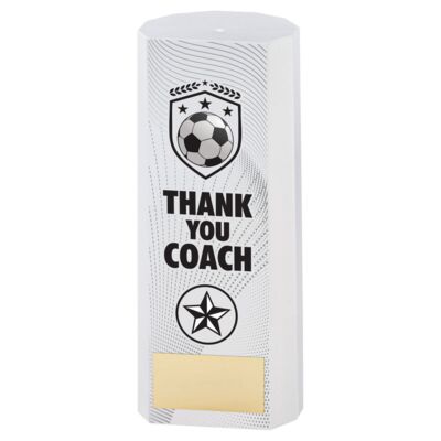 Special Football White Column Thank You Coach Award Thumbnail