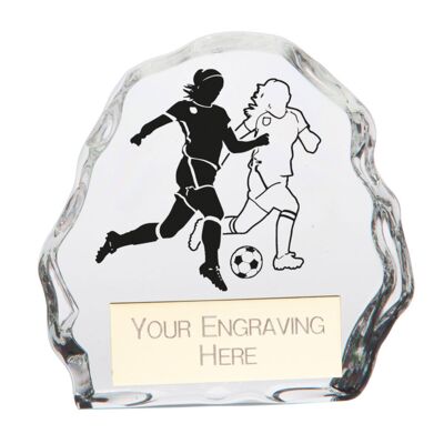 Mystique Football Female Glass Award Thumbnail