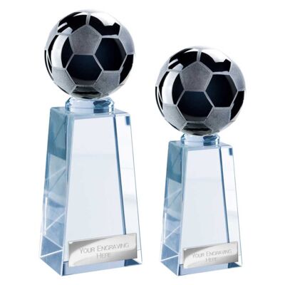 Cataclysm Football Glass Black & Clear Award Thumbnail