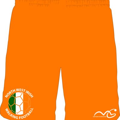 North West Irish Walking Football GK Short (Orange) Thumbnail